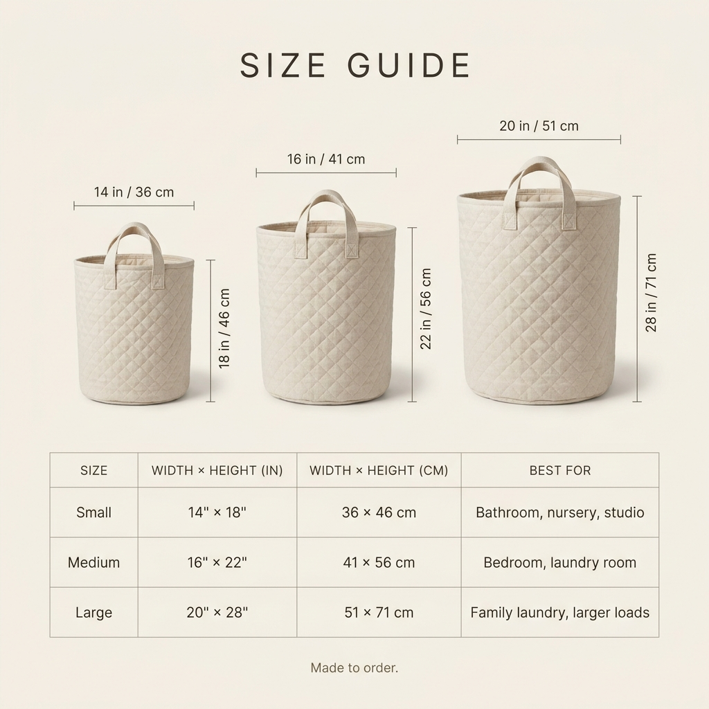 Quilted Laundry Basket - Scarlet Blossom
