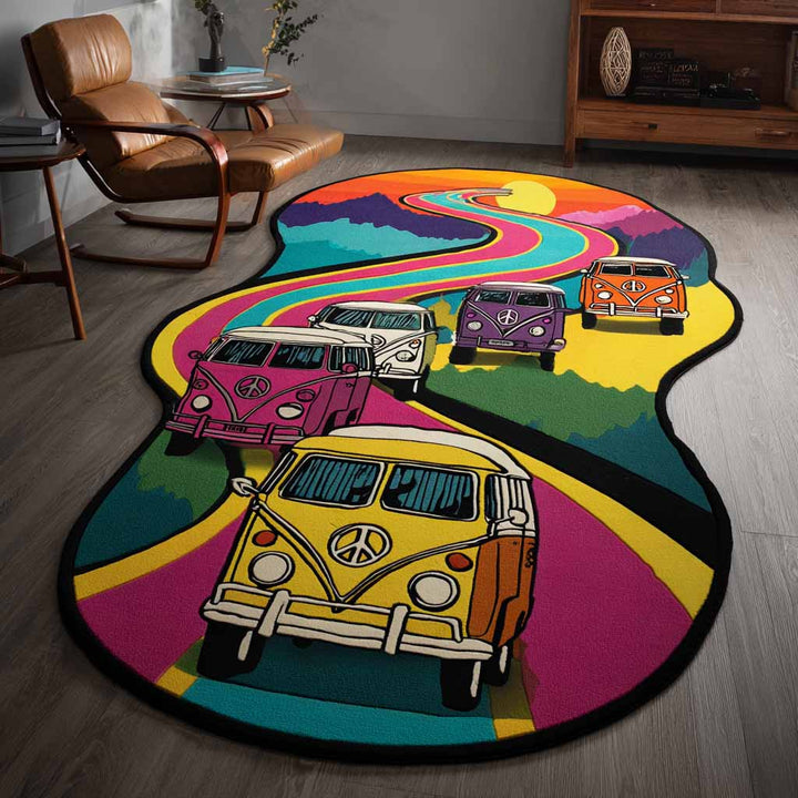 Cadence - Shaped Rug - Hippie Vibes