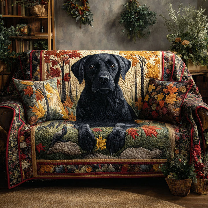Cristina - Quilted Sofa Cover Labrador Retriever