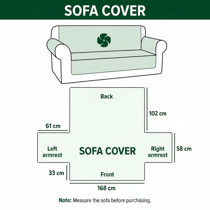 Alberte - Quilted Sofa Cover Landscape Desert