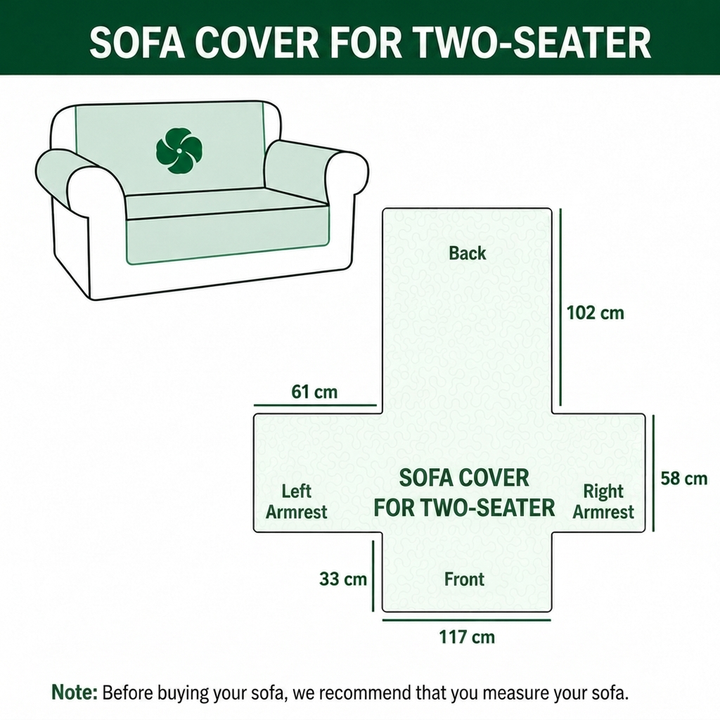 Winona - Quilted Sofa Cover with Legs Christmas