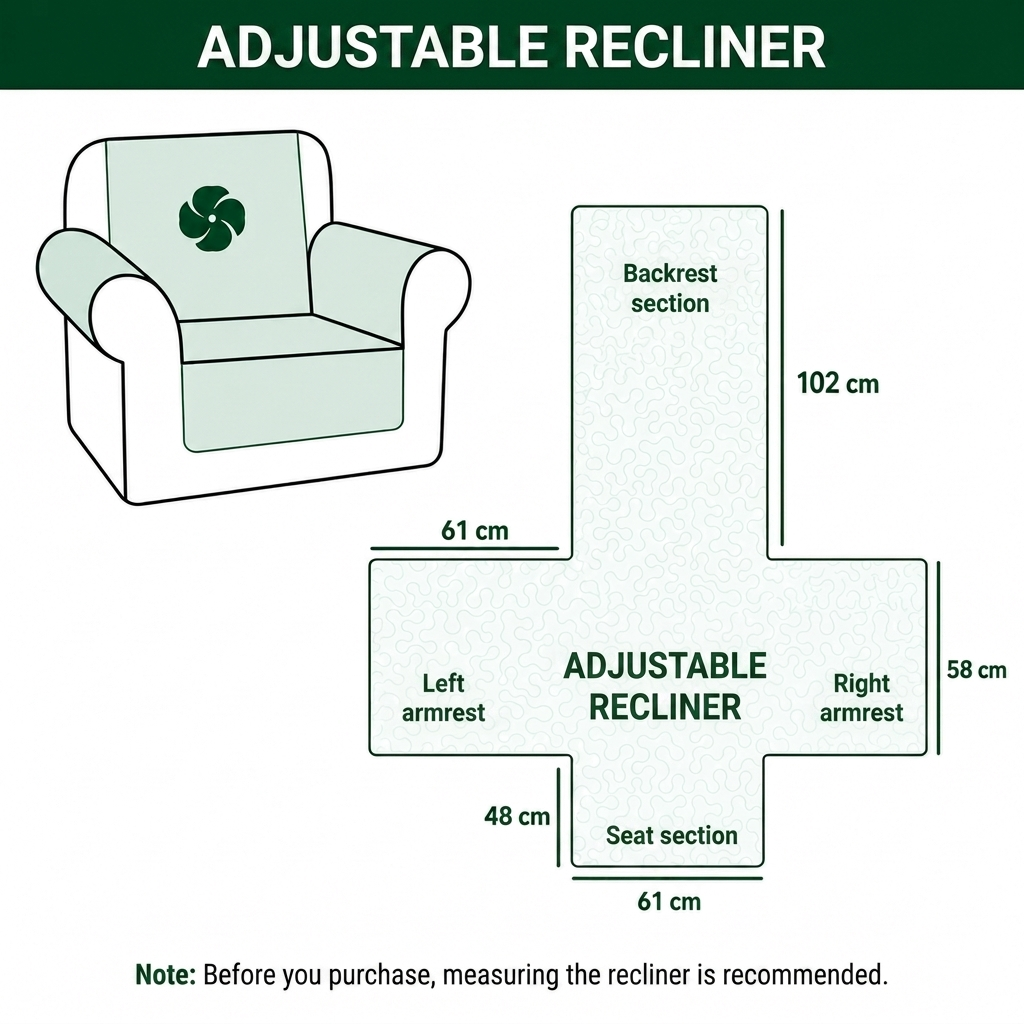 Greenlee - Quilted Sofa Cover in Rustic Style
