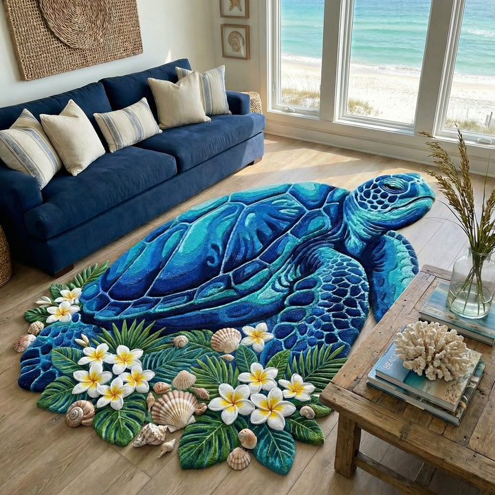 Noelia - Shaped Rug - Island Turtle