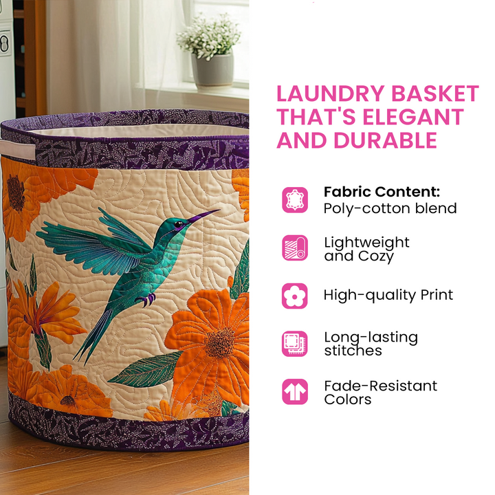 Quilted Laundry Basket - Forest