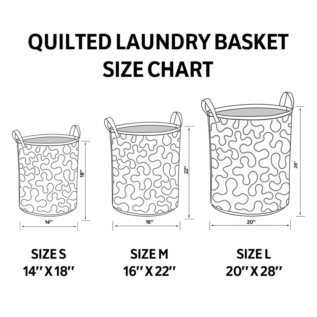 Quilted Laundry Basket - Forest