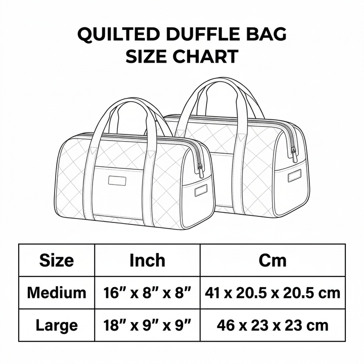 Quilted Travel Bag - Giraffes in Sunglasses