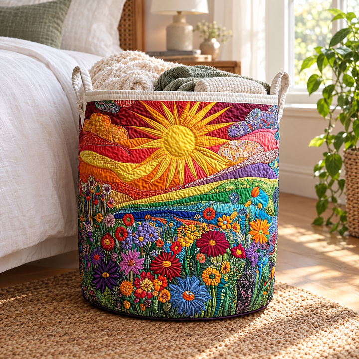 Quilted Laundry Basket - Sunny Indulgence