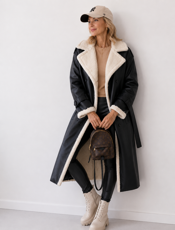 Yvette | Teddy-Lined Trench Coat
