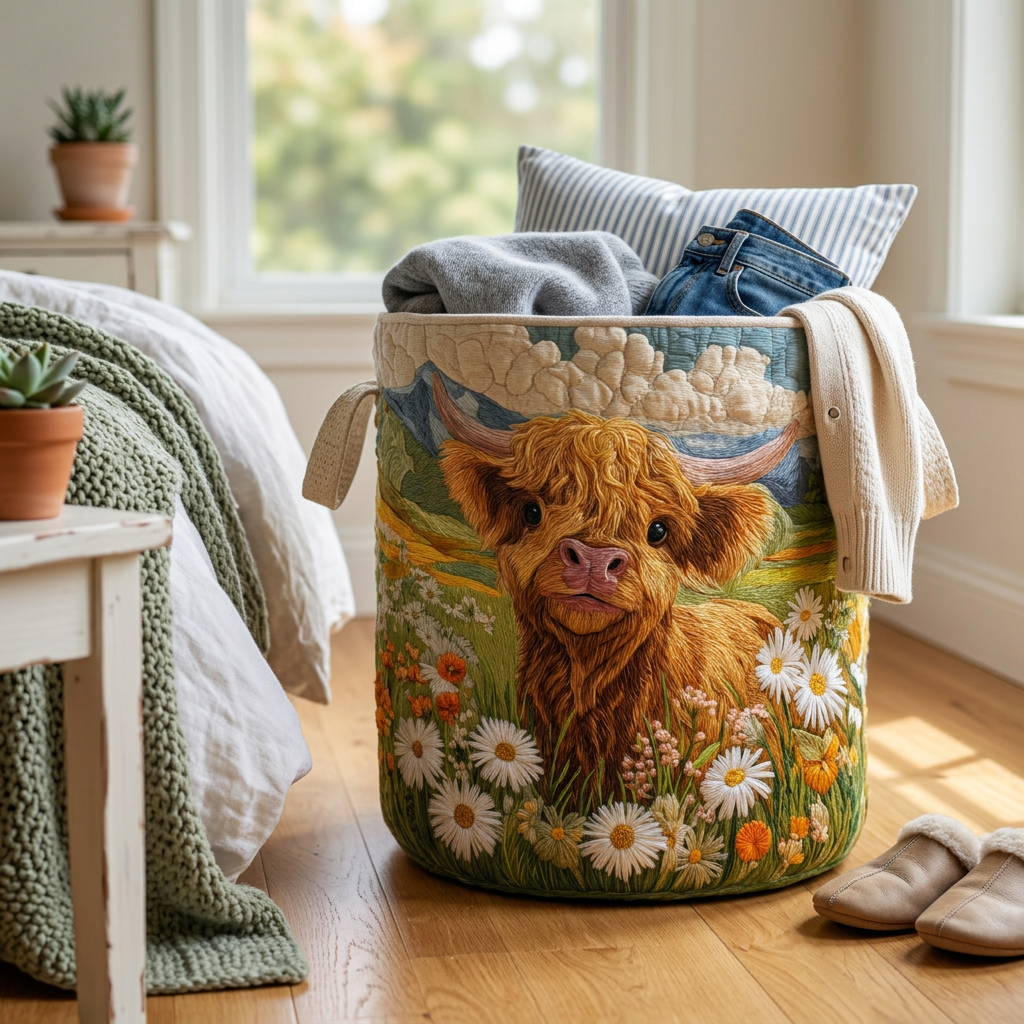 Quilted Laundry Basket - Blooming Highlands