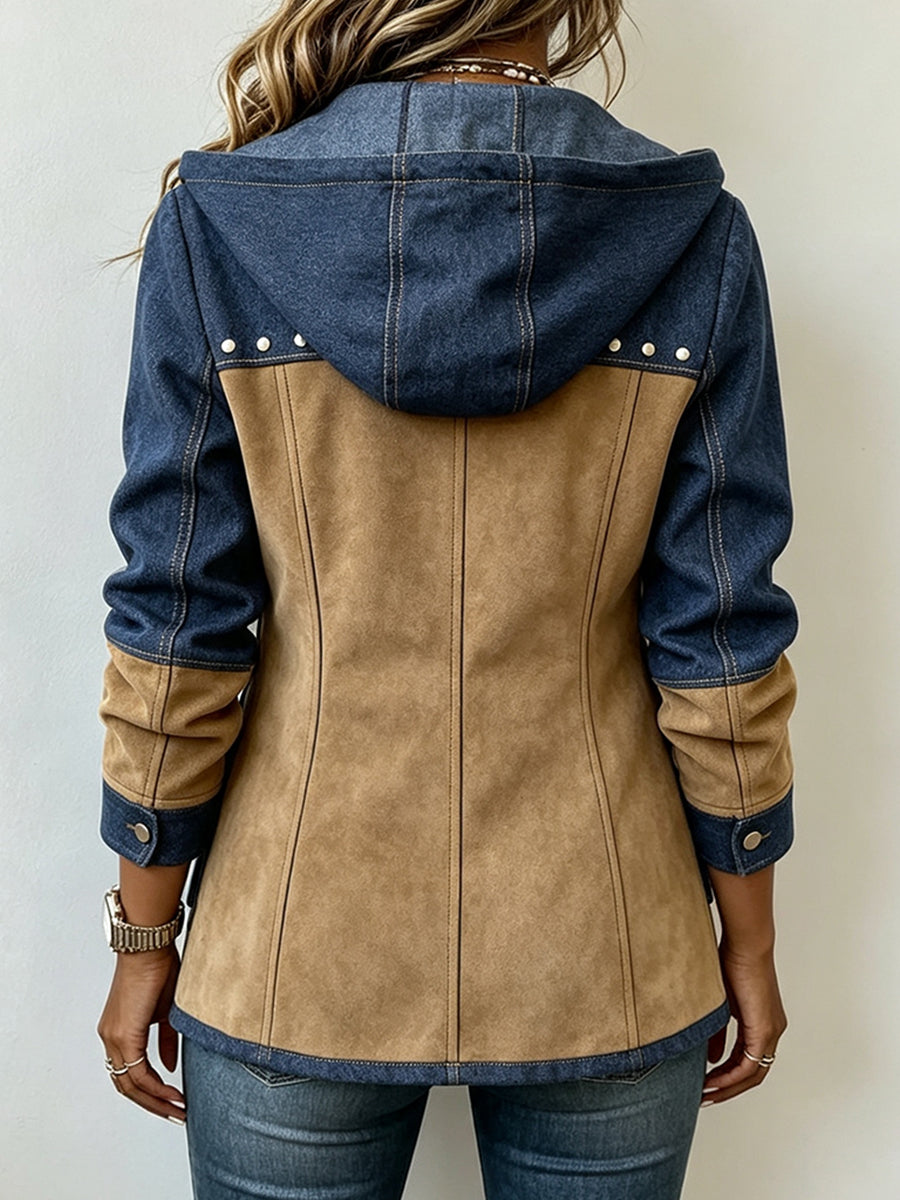 Jill™ | Patchwork Hooded Jacket